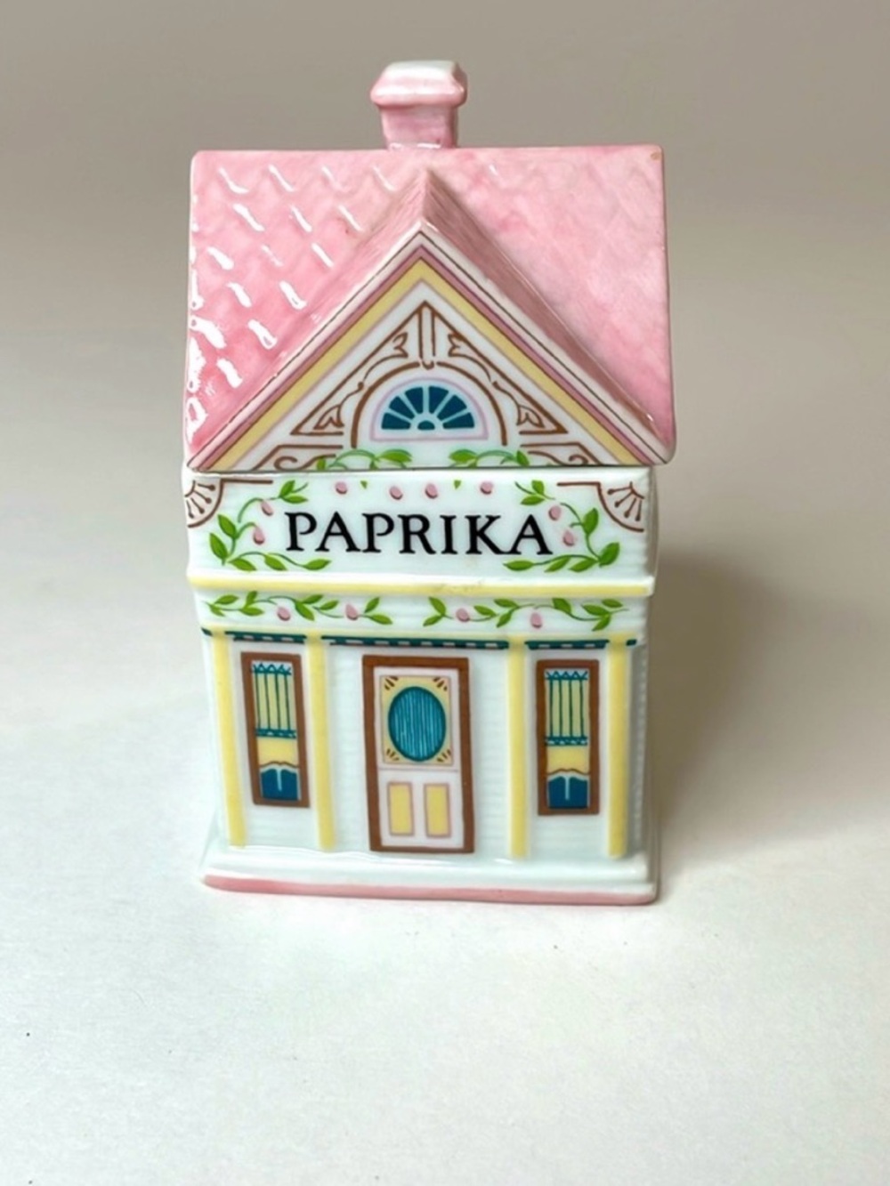 Lenox Spice Village Jar Paprika Fine Porcelain Vintage 1989